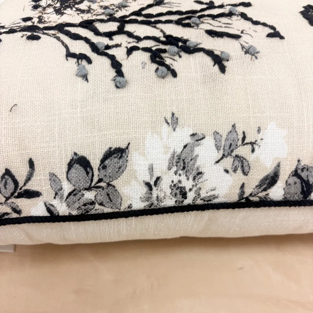 Laura Ashley Chedwell Haunted House Embroidered Decorative Pillow Halloween